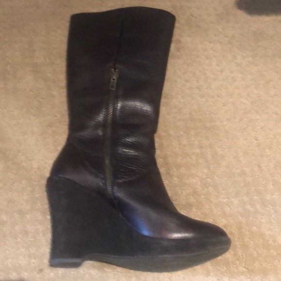 KorkEase Shoes Kork Ease Leather Wedge Boots Poshmark